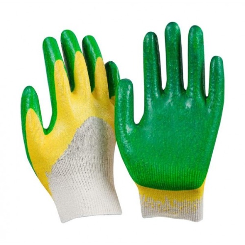 Перчатки хб с двойным латексным обливом 13 КЛАСС фото 2