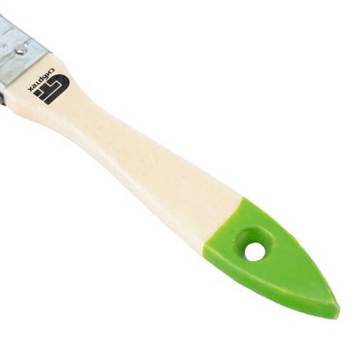 Кисть плоская 20 мм, натуральная щетина, деревянная ручка Сибртех фото 5