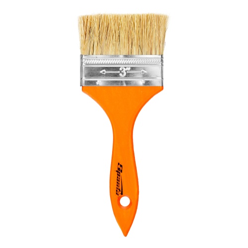 Кисть плоская Slimline 3" (75 мм) натуральная щетина, деревянная ручка Sparta фото 2