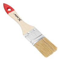 Кисть плоская "Стандарт" 1.5" (38 мм) натуральная щетина, деревянная ручка MTX