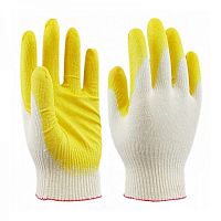 Перчатки рабочие хб 13 класс с латексным покрытием 1-облив