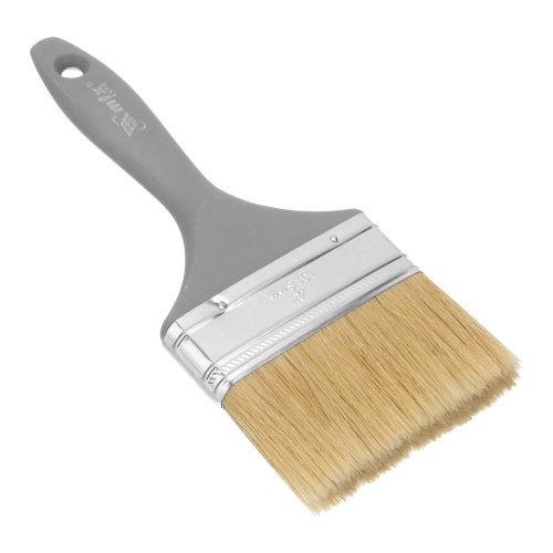 Кисть плоская "Евро" 4", натуральная щетина, пластмассовая ручка MTX