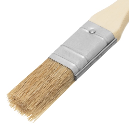 Кисть плоская "Стандарт" 3/4" (20 мм) натуральная щетина, деревянная ручка MTX фото 3