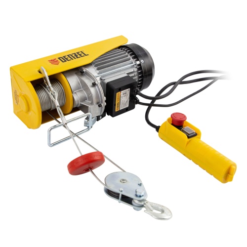 Тельфер электрический TF-500, 0.5 т, 1020 Вт, высота 12 м, 10 м/мин Denzel фото 2