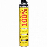 Пена монтажная Ремонт на 100%, профессиональная, всесезонная 750мл
