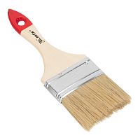 Кисть плоская "Стандарт" 3" (75 мм) натуральная щетина, деревянная ручка MTX