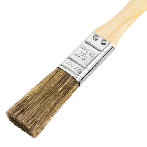Кисть плоская "Евро" 3/4", смешанная щетина, деревянная ручка MTX фото 3