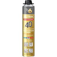 Пена монтажная профессиональная, всесезонная, 600 гр, "V6" ULTRA 40