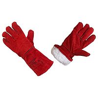 Краги спилковые утепленные зимние Трек WINTER