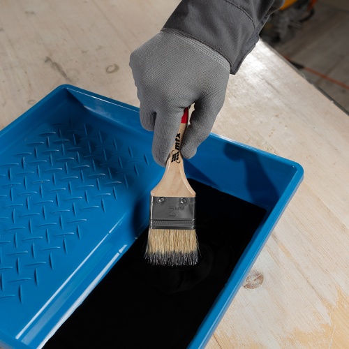 Кисть плоская "Стандарт" 2" (50 мм) натуральная щетина, деревянная ручка MTX фото 7