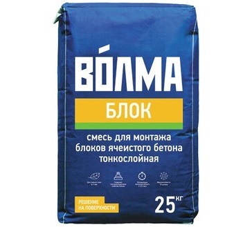 Смесь монтажно-кладочная Волма Блок 25 кг Смесь монтажно-кладочная Волма Блок 25 кг