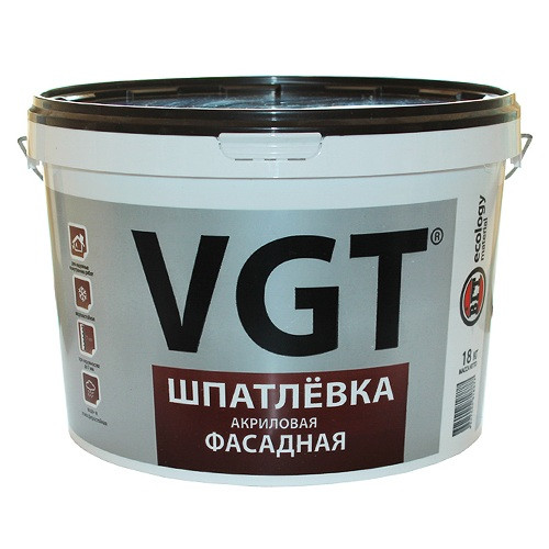 Шпатлевка акриловая VGT фасадная 18 кг Шпатлевка акриловая VGT фасадная 18 кг