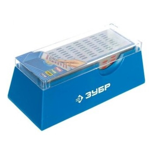 Брусок шлифовальный Зубр 33397-150-50 четырехсторонний на подставке P200/300/400/600, 50х150мм Брусок шлифовальный Зубр 33397-150-50 четырехсторонний на подставке P200/300/400/600, 50х150мм