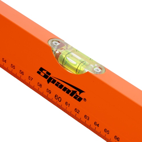 Уровень алюминиевый, 1200 мм, 3 глазка, желтый, линейка Sparta фото 3