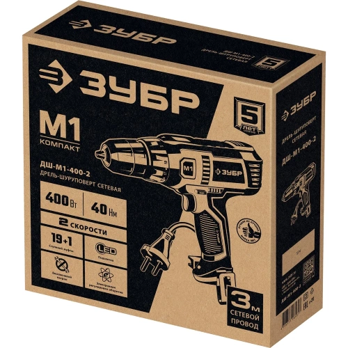 Сетевая дрель-шуруповерт ЗУБР 400 Вт ДШ-М1-400-2 фото 11 Сетевая дрель-шуруповерт ЗУБР 400 Вт ДШ-М1-400-2 фото 11
