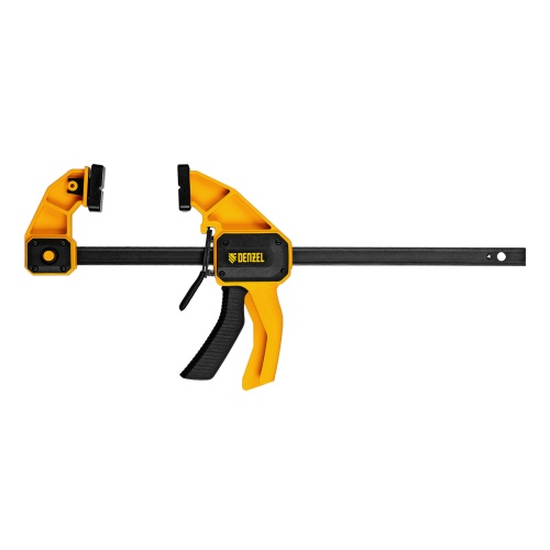 Струбцина F-образная, быстрозажимная, 300 х 80 мм, усиленный нейлоновый корпус Denzel фото 2