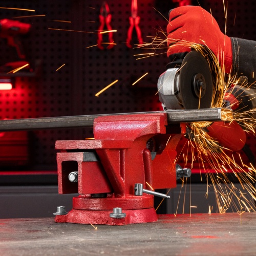 Тиски слесарные, 125 мм, поворотные, с наковальней Matrix фото 31