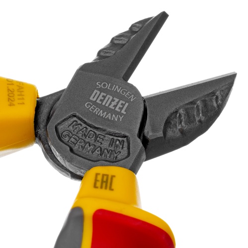 Бокорезы, диэлектрические рукоятки, до 1000 В, трехкомпонентные рукоятки, 180 мм Denzel фото 5