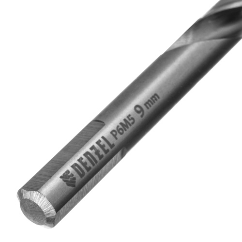 Сверло спиральное по металлу 9 x 125 мм, Р6М5, Golden Tip  Denzel фото 4