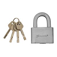 Замок навесной, хромированное покрытие 60 мм Matrix