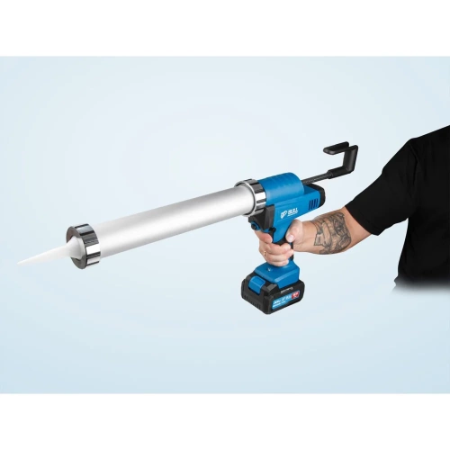 Аккумуляторный пистолет для герметика BULL CG 1860 SET(1x4), сумка, 300/600 мл, 2500 Н, 8,3 мм/с, рег. скор. 1304625 фото 6 Аккумуляторный пистолет для герметика BULL CG 1860 SET(1x4), сумка, 300/600 мл, 2500 Н, 8,3 мм/с, рег. скор. 1304625 фото 6