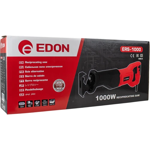 Пила сабельная электрическая EDON ERS-1000 (1000Вт; 0-3000 ход/мин; 20мм; 115мм) 42302 фото 10 Пила сабельная электрическая EDON ERS-1000 (1000Вт; 0-3000 ход/мин; 20мм; 115мм) 42302 фото 10