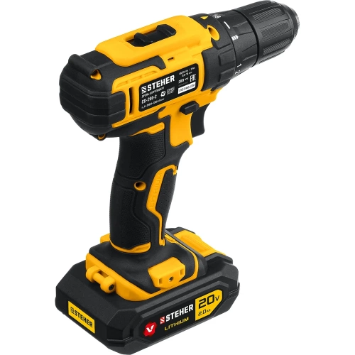 Дрель-шуруповерт STEHER 20В, 2 АКБ 2Ач CD-200-2 фото 10