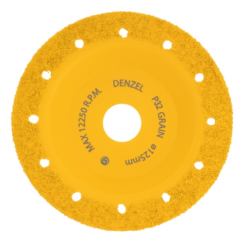 Чашка твёрдосплавная зачистная,125 мм, Плоская, мелкое зерно #32// Denzel