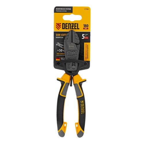 Бокорезы 180 мм, усиленные, трехкомпонентные рукоятки Denzel фото 6 Бокорезы 180 мм, усиленные, трехкомпонентные рукоятки Denzel фото 6