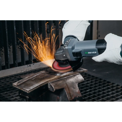 Угловая шлифмашина электрическая DeBever 125 мм, 1400 Вт, 3000 -11000 об/мин, 2,5 кг DBE-9222B фото 9