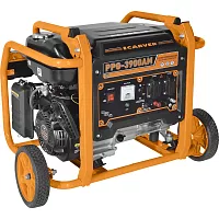 Генератор CARVER PPG- 3900АM бензин LT-170F, 2,8/3,0 кВт, 220В, бак 15 л, колеса 01.020.00027