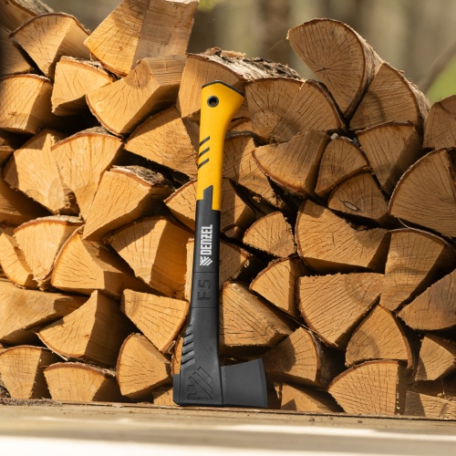 Топор-колун, F5, 1100 гр, двухкомпонентная рукоятка, 500 мм// Denzel фото 10 Топор-колун, F5, 1100 гр, двухкомпонентная рукоятка, 500 мм// Denzel фото 10