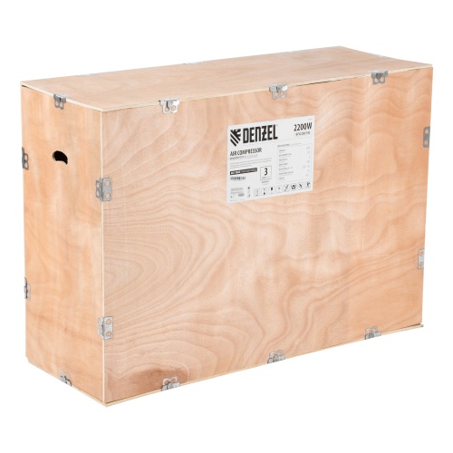 Компрессор воздушный BCV2200/100, ременный привод, 2.2 кВт, 100 литров, 370 л/мин Denzel фото 8