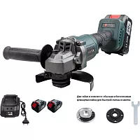 Углошлифовальная бесщёточная машина Zitrek ZKAG20-125 в кейсе, 125мм, 20 В, 2x4.0 Ач 085-1025