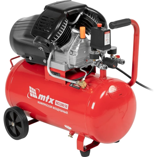 Воздушный компрессор MTX кк-2200/50, 2,2 квт, 350 л/мин, 50 л, прямой привод, масляный 58024 фото 10