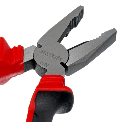 Плоскогубцы комбинированные, 160 мм, хром-ванадий, двухкомпонентные рукоятки Matrix фото 4