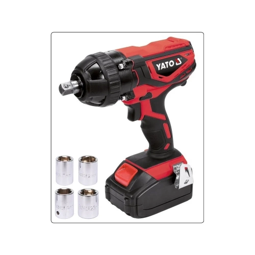 Аккумуляторный ударный гайковерт YATO 18 В, 1/2", 300 Нм YT-82804 фото 9 Аккумуляторный ударный гайковерт YATO 18 В, 1/2", 300 Нм YT-82804 фото 9