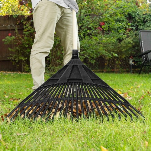 Грабли веерные пластиковые, 600 мм, 24 плоских зуба, без черенка, Сибртех фото 8