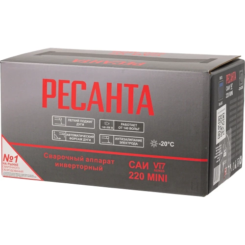 Сварочный аппарат инверторный Ресанта САИ VI7220 MINI 900/65/202 фото 11 Сварочный аппарат инверторный Ресанта САИ VI7220 MINI 900/65/202 фото 11