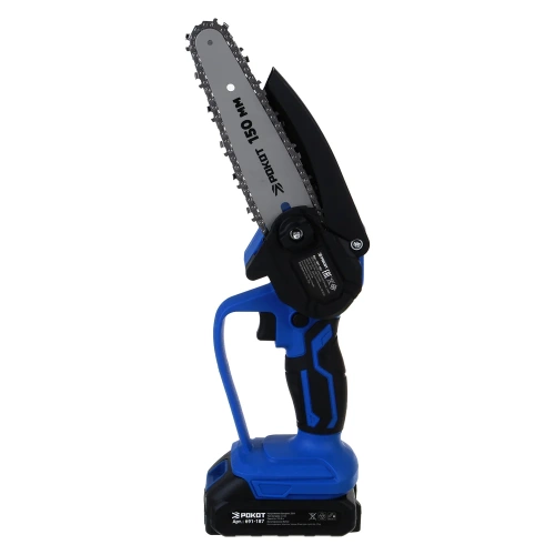 Электропила аккумуляторная РОКОТ, 2АКБ, шина 150 мм, 2.0 Ач Li-ion, пластиковый кейс 691-187 фото 4