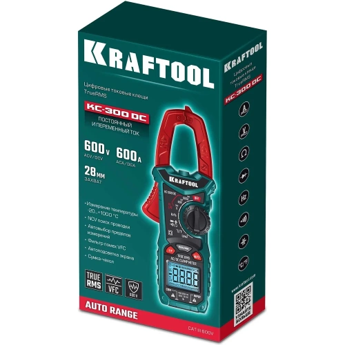 Цифровые токовые клещи KRAFTOOL KC-300DC 59830 фото 4 Цифровые токовые клещи KRAFTOOL KC-300DC 59830 фото 4