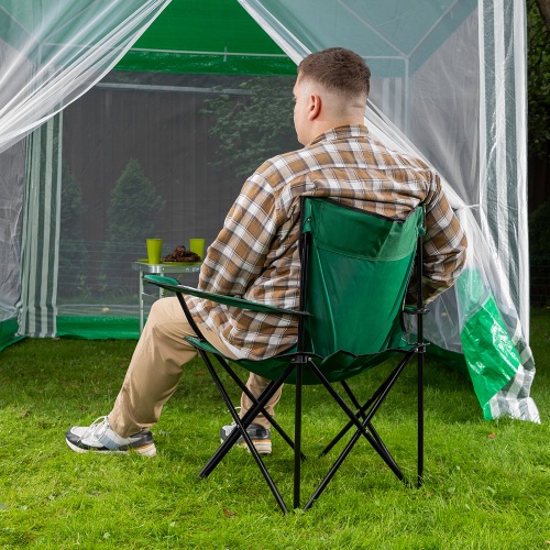 Стул складной с подлокотниками и подстаканником 81 х 51 х 86 см Camping Palisad фото 9