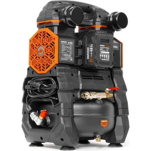 Поршневой аккумуляторный компрессор DAEWOO 21в/220в DAC 90S Li SET фото 4 Поршневой аккумуляторный компрессор DAEWOO 21в/220в DAC 90S Li SET фото 4