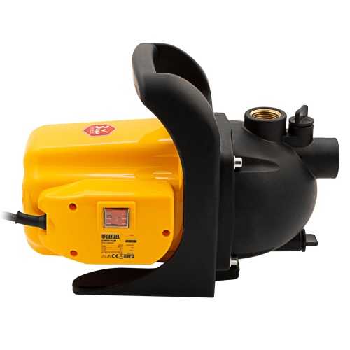 Садовый поверхностный насос GP 600, 600 Вт, 3000 л/ч, подъем 35 м, пластик Denzel фото 4