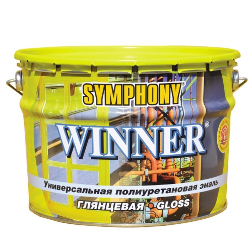 Эмаль полиуретановая Symphony Winner А глянцевая 9 л