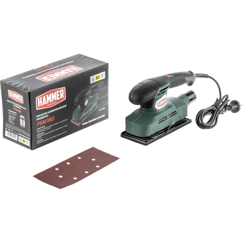 Плоская шлифовальная машина Hammer Flex 180 Вт, 12000 об/мин PSM180 фото 6