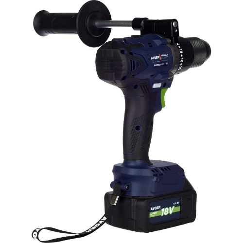 Аккумуляторный бесщеточный шуруповерт AYGER с двумя аккумуляторами 4Ah AP18BL4 фото 4 Аккумуляторный бесщеточный шуруповерт AYGER с двумя аккумуляторами 4Ah AP18BL4 фото 4