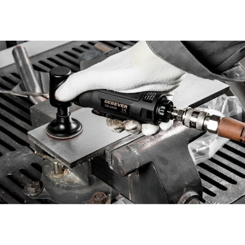 Угловая пневматическая машина DEBEVER с зажимной цангой под ролок 50 мм; 15000 об/мин; 220 Вт DB-2420 фото 7