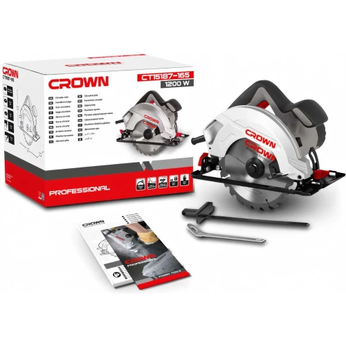 Дисковая пила CROWN CT15187-165 фото 11