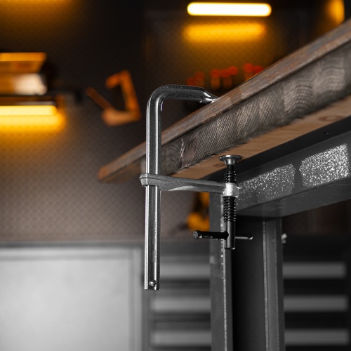 Струбцина F-образная, 80x150мм, кованая Denzel фото 11